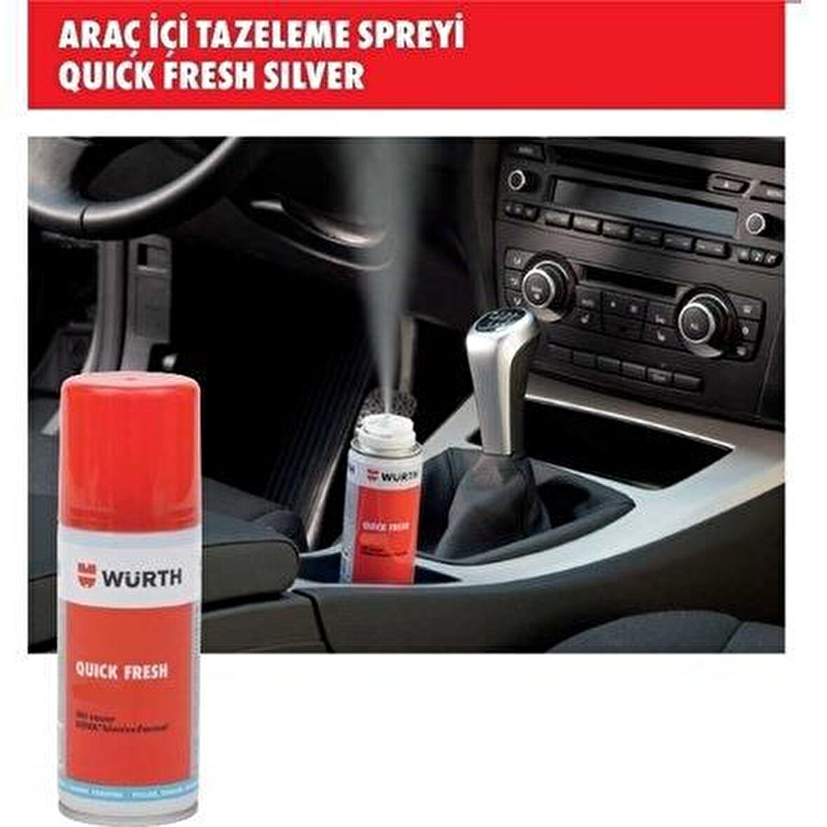 WÜRTH ARAÇ İÇİ TAZELEME QUICK FRESH PURE 100ML