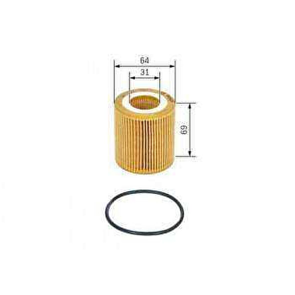 YAG FILTRESI RANGER 2.2TDCI 120PS - 125PS - 150PS 3.2TDCI 200PS 11 -- MAZDA BT 50 2.2 2005- - BOSCH F026407177