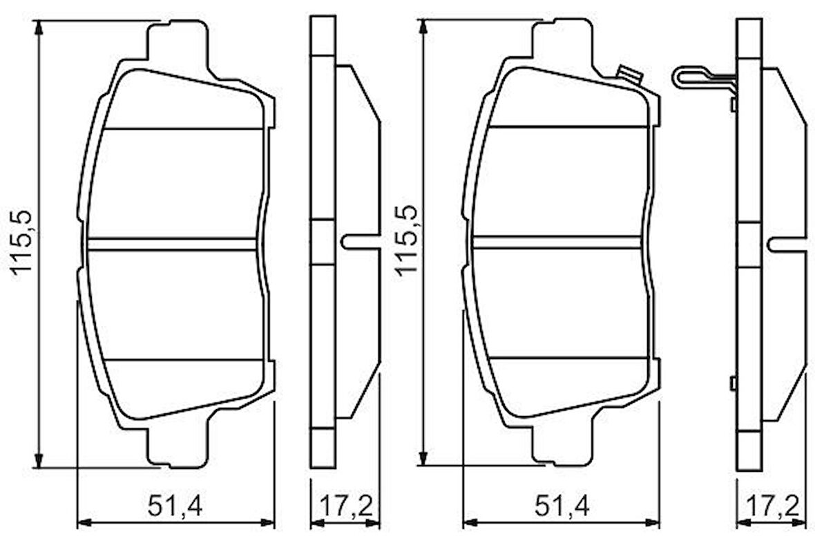 ON FREN BALATASI TOYOTA YARIS 99-05 COROLLA VERSO VVTI 2001-