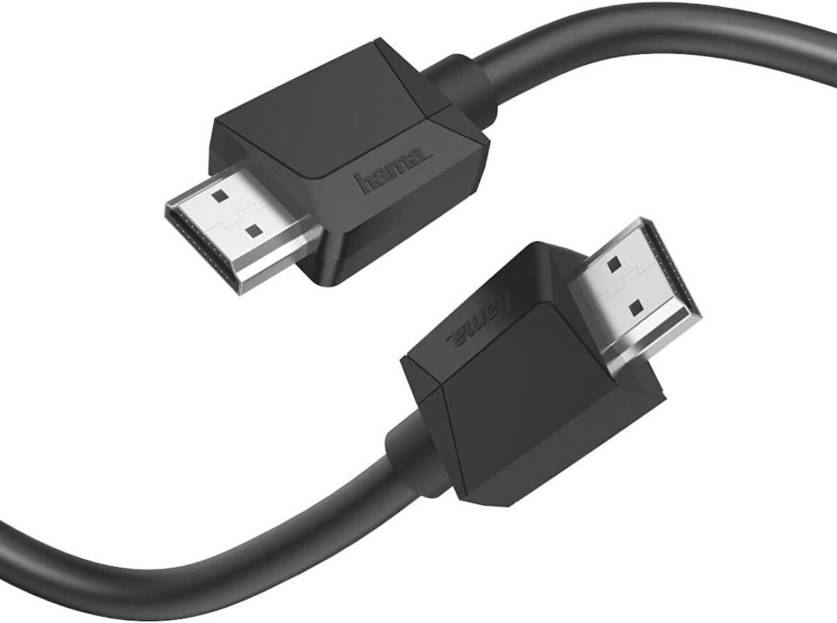 Hama - Yüksek Hızlı HDMI Kablo - 4K - Ethernet - 5m - Siyah