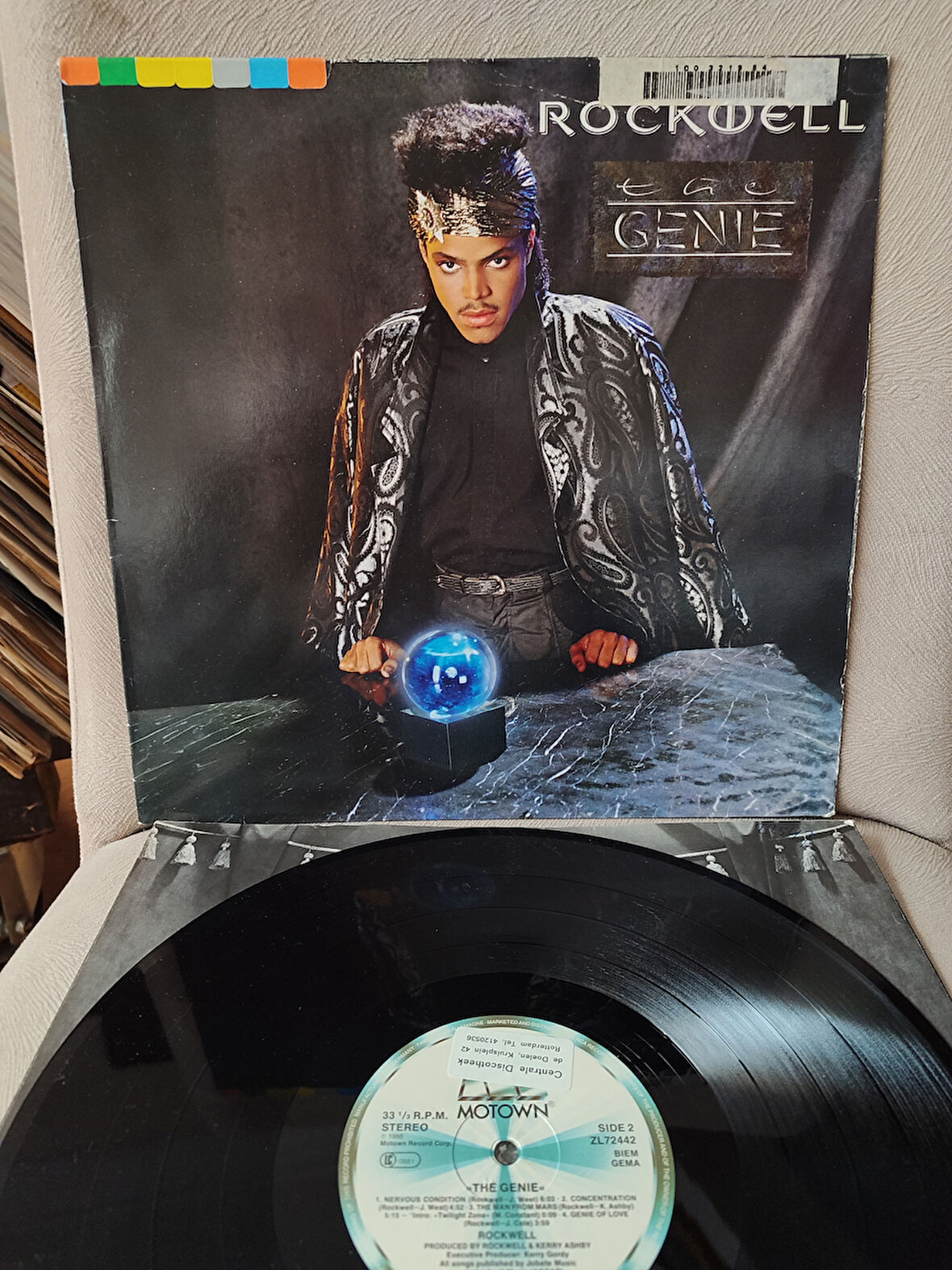 ROCKWELL - The Genie  - 1986 Almanya Basım LP Plak - 33lük 2.el