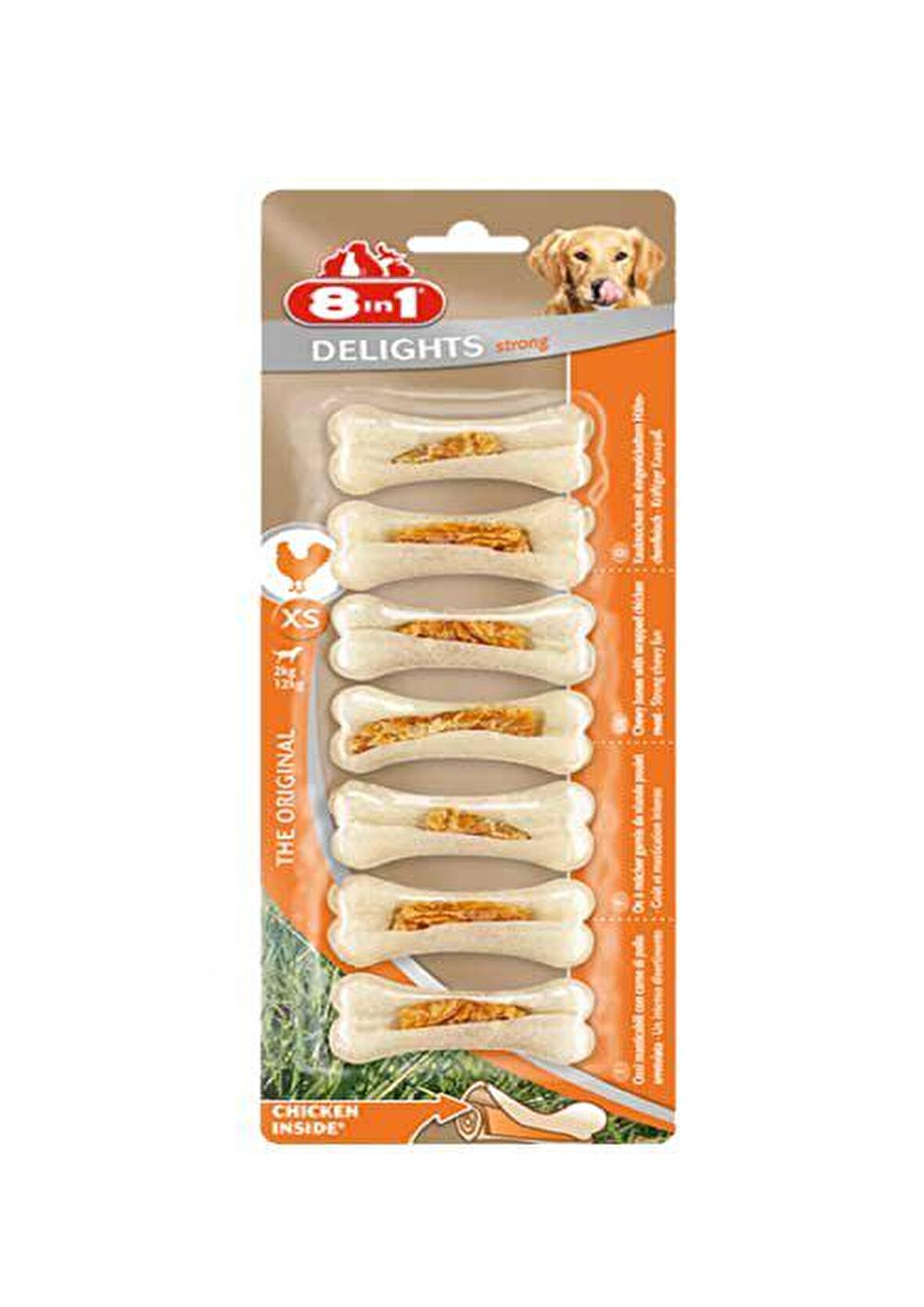 8 in 1 Delights Strong XSmall Köpek Ödül Kemiği