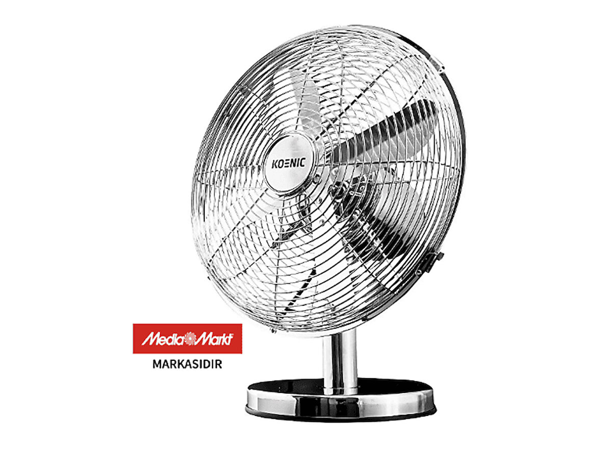 KOENIC KTF 30321 Masaüstü Vantilatör Krom