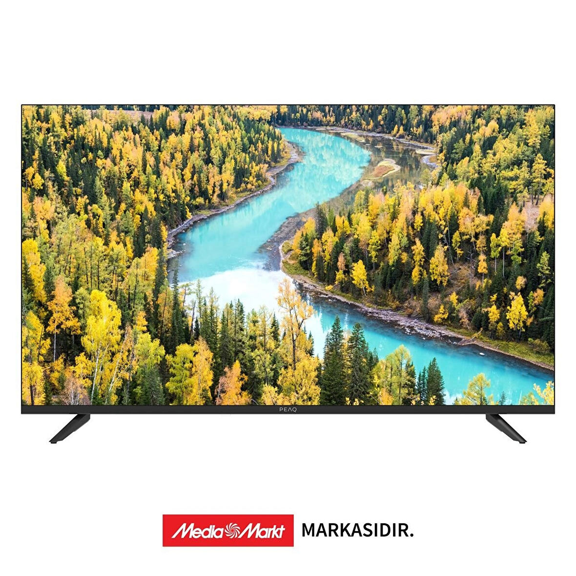 PEAQ 43Q80 43 inç 109 Ekran Dahili Uydu Alıcı Google 4K Ultra HD QLED TV