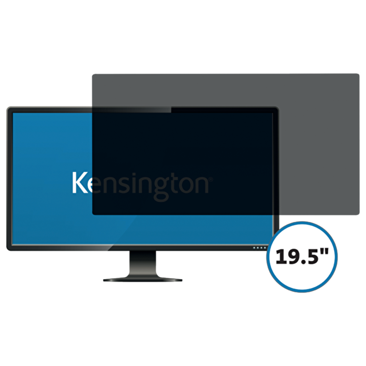 Kensington 19,5" Monitörler için Gizlilik Ekranı Filtresi 16:9 - 2 Yönlü Çıkarılabilir,626478