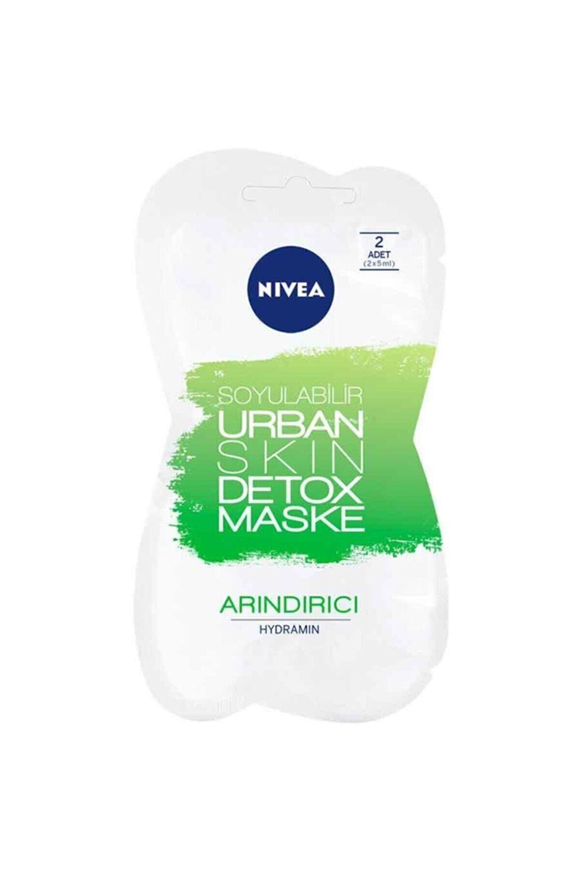 Nivea Urban Skin Detox Maske - Soyulabilir Arındırıcı Maske 2 Adet (2x5 ml)