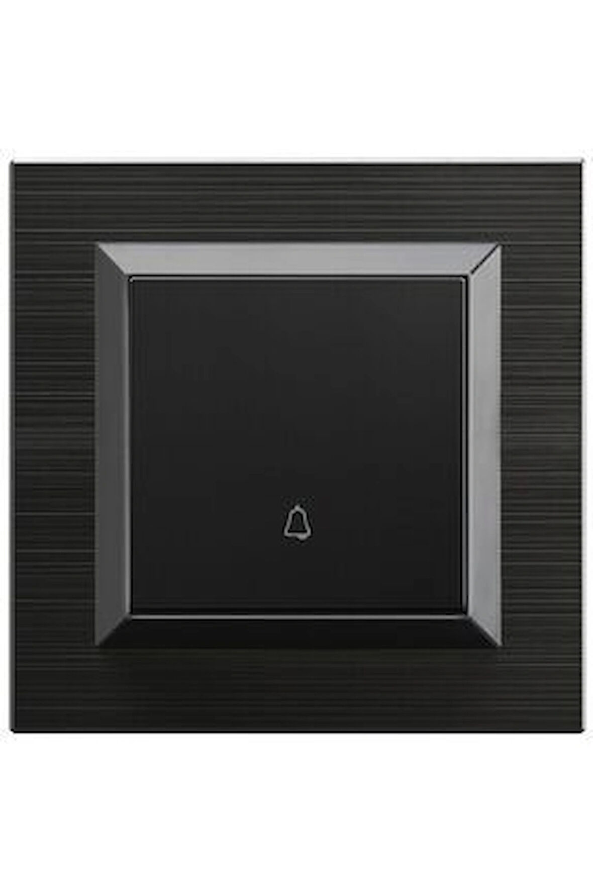 Asyagrup Ovivo Quantum Siyah Light Zil Anahtarı Çerçeve Dahil