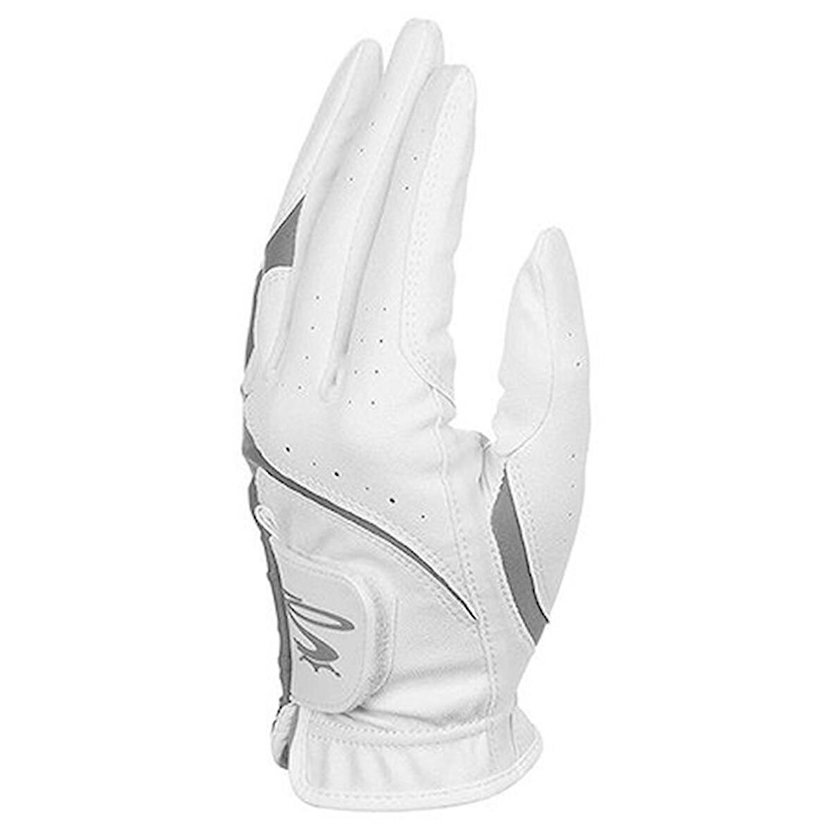 Puma Womens MicroGrip Flex Right Hand Glove M White-Quarry - Kadın Golf Eldiveni Sağ El Beyaz Medium