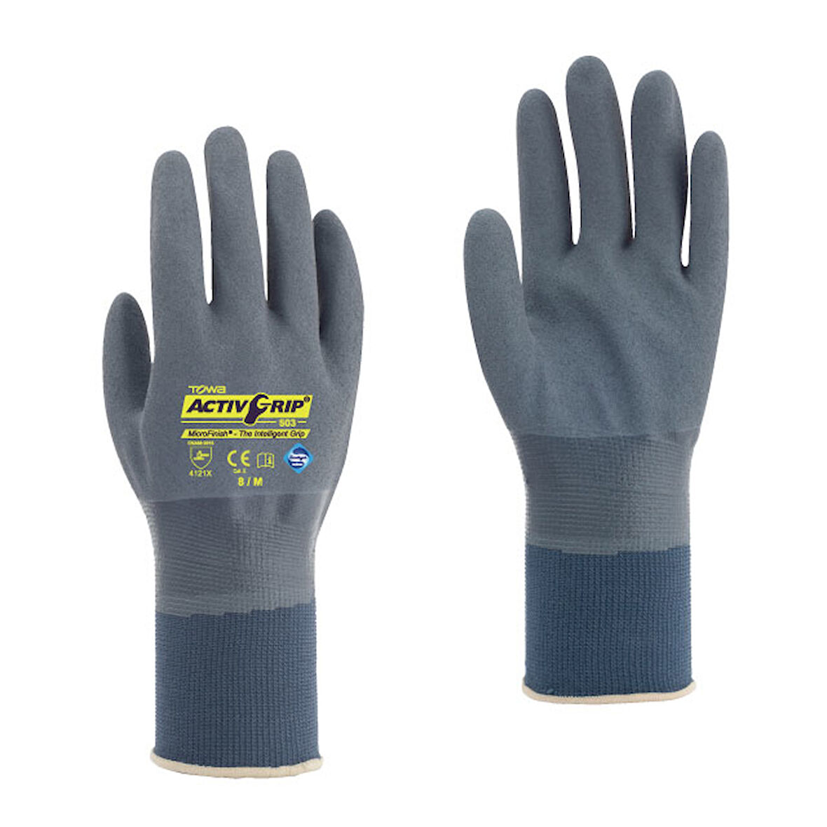 TOWA-AG503 ActivGrip™ Nylon Astar Üzerine MicroFinish® Nitril Kaplı İş Eldiveni