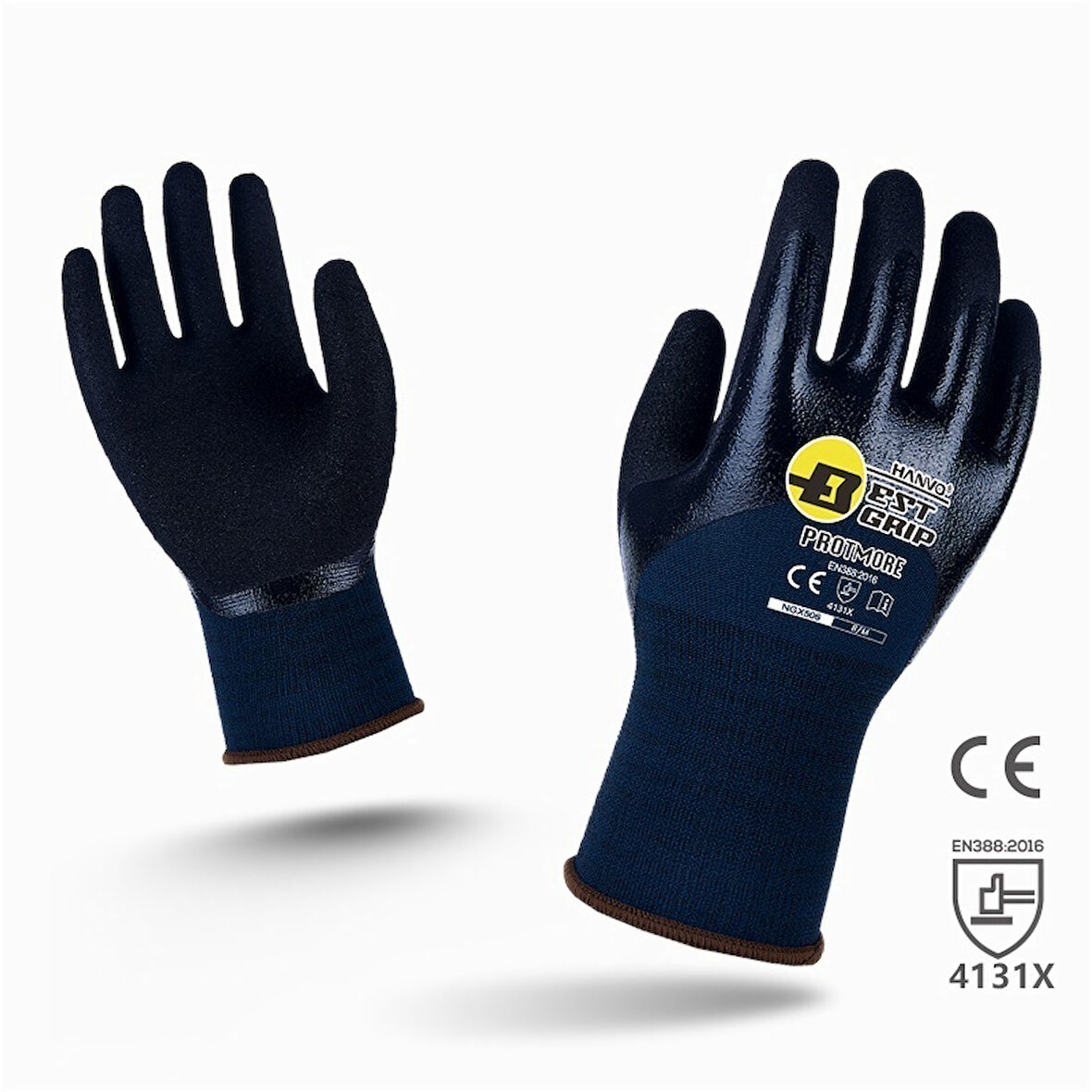 HANVO NGX506 NİTRİL 3/4 KAPLI MONTAJ ELDİVEN