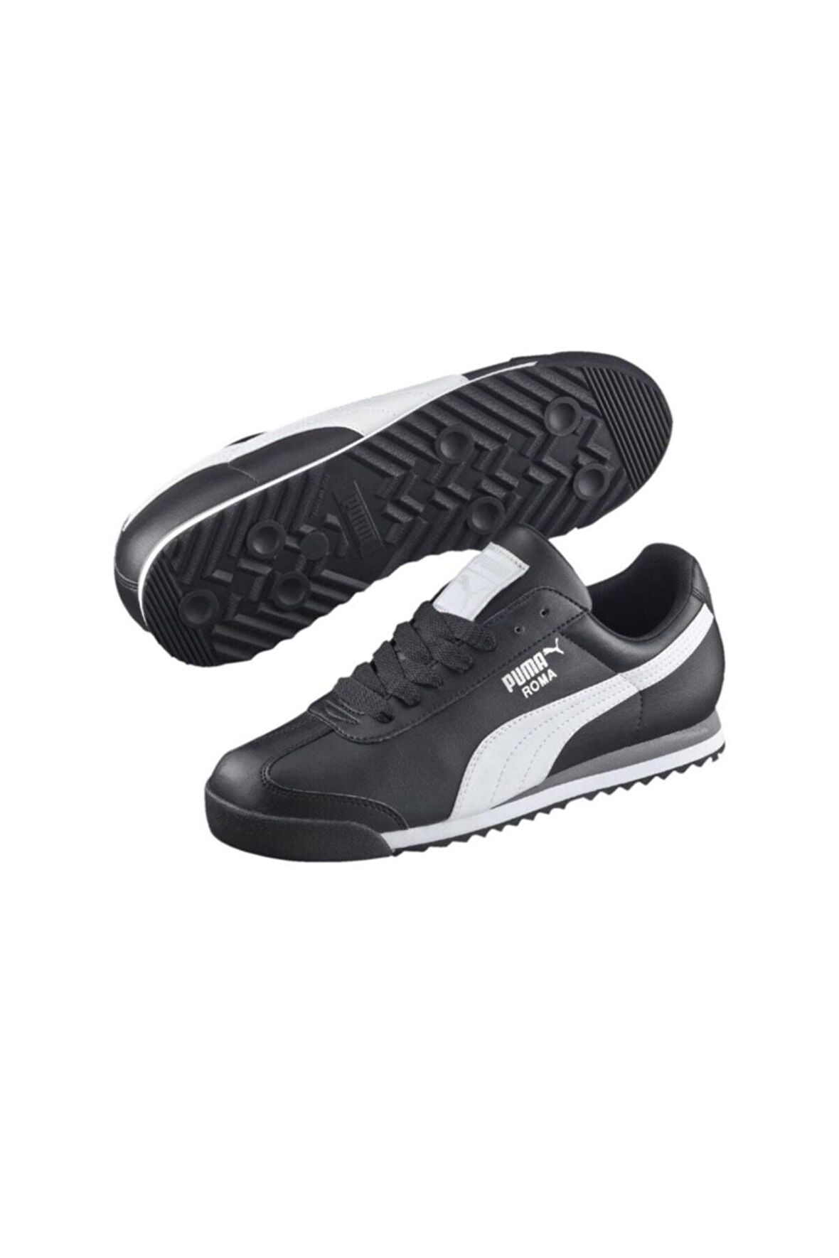Puma Roma Basic Siyah-Beyaz Spor Ayakkabı 35357211