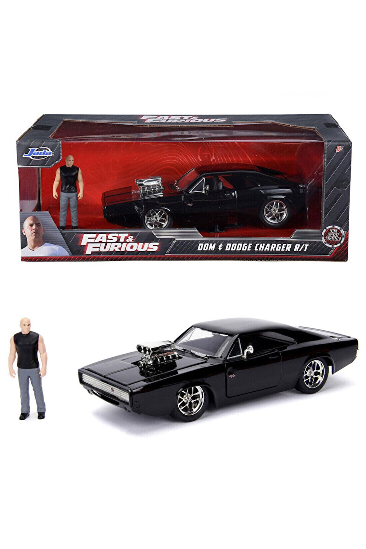 1:24 Hızlı Ve Öfkeli Fast & Furious Dom 1970 Dodge Charger R/t Model Araba