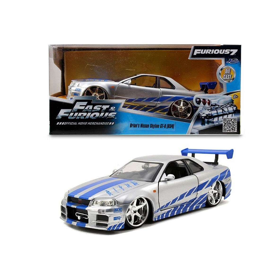 253203044 Fast&Furious 2002 Nissan Skyline 1:24