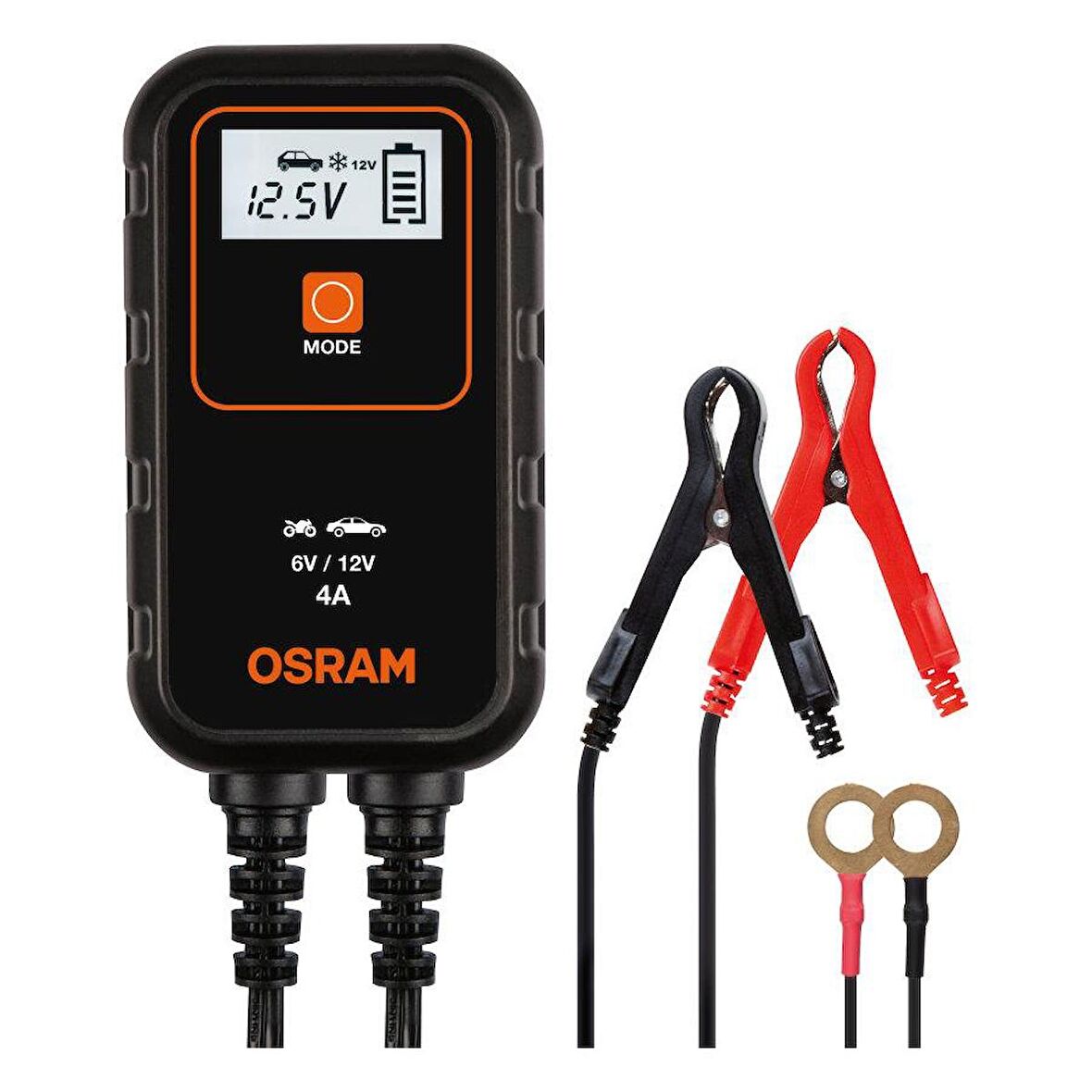 Osram Akü Şarj Cihazı 6-12V 4 Amper OEBCS904