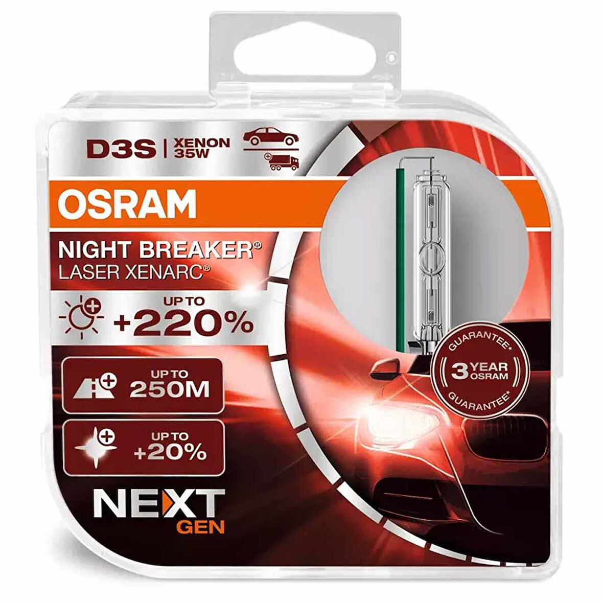 Osram Far Ampulü Xenon D3S 12V 35W Night Breaker 66340XNN-HCB