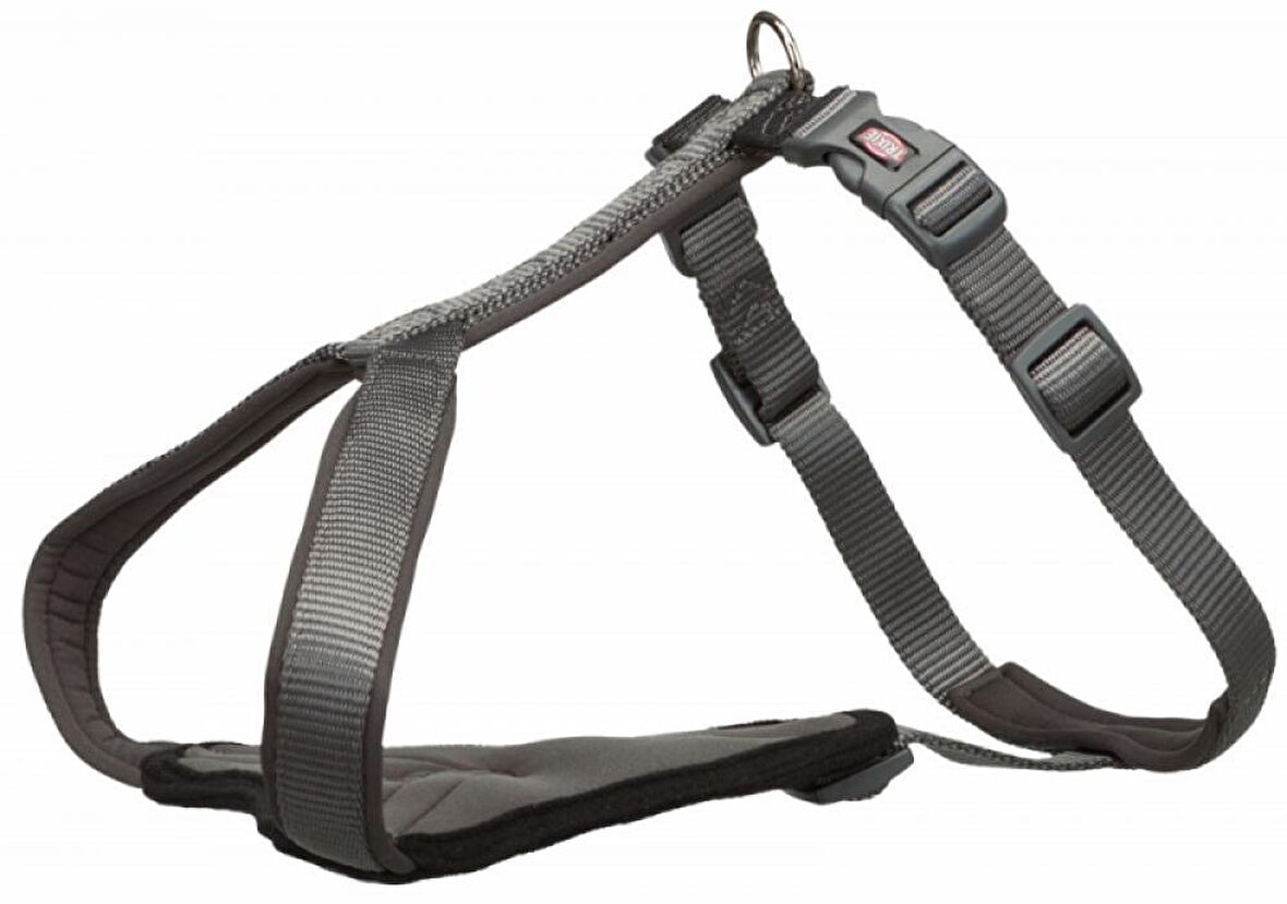 Trixie Köpek Premium Göğüs Tasması L-XL 85-105cm 25mm Gri