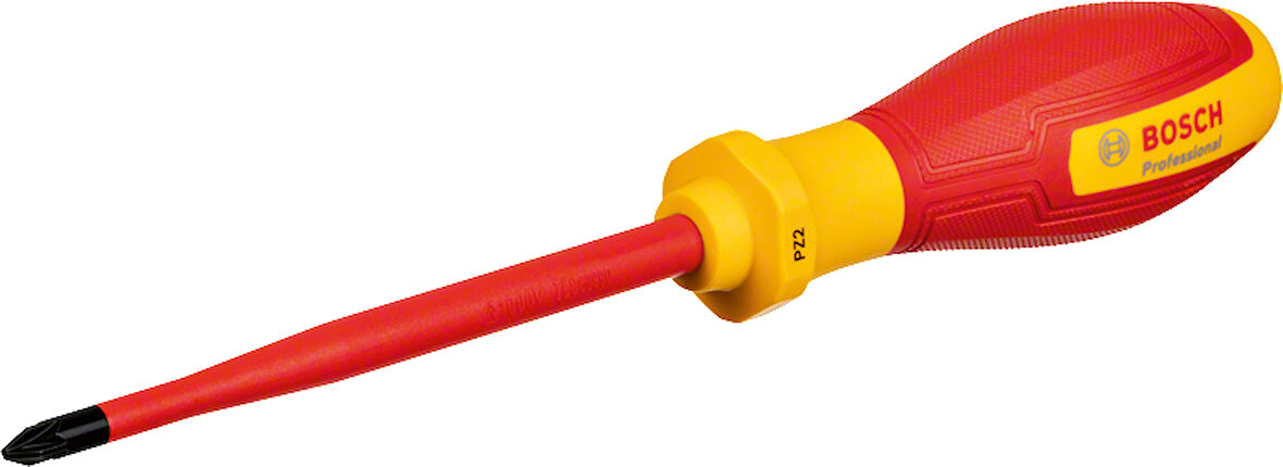 BOSCH Profesyonel İzoleli 1000 Volt PZ2 x 125 mm Yıldız Tornavida (1600A02ND2)