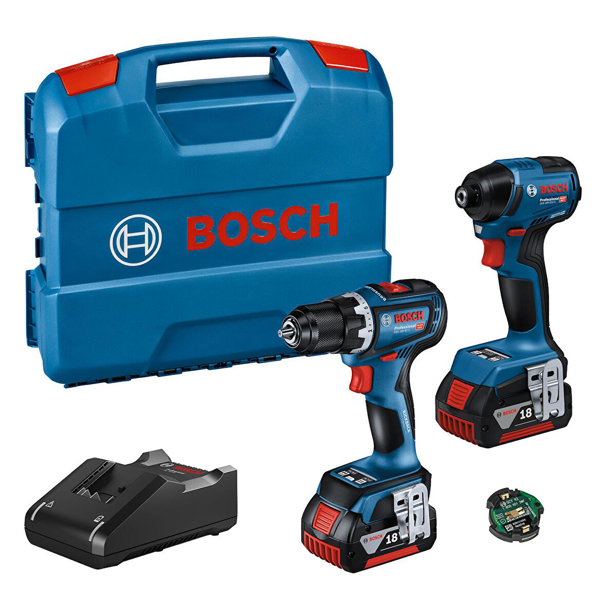 Bosch GDR 18V-220C+GSB 18V-90C Kombi Set 2x4,0Ah