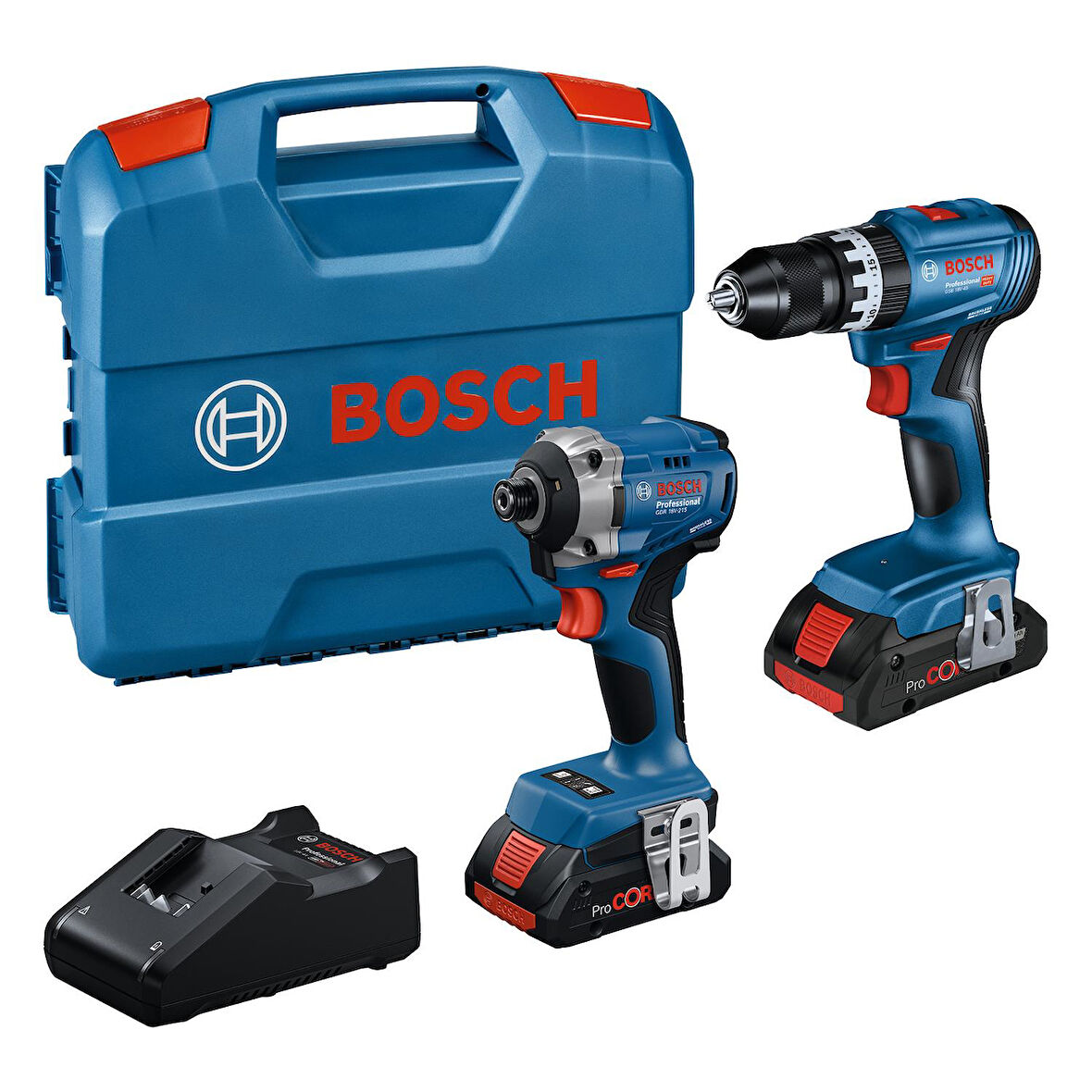 GSB 18V-45 + GDR 18V-215 + 2 x 4.0Ah