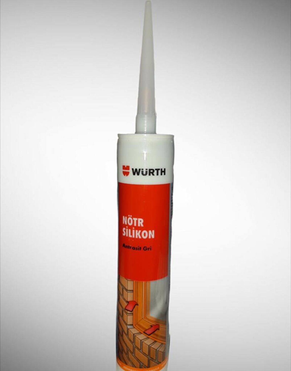 Würth Nötr Silikon Antrasit Gri 310ml