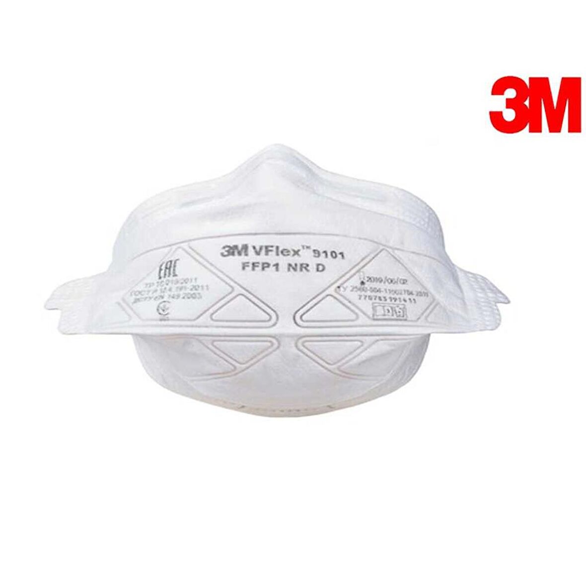 3M VFLEX 9101E Ventilsiz Toz Maskesi  FFP1 (25 Adet/Kutu)