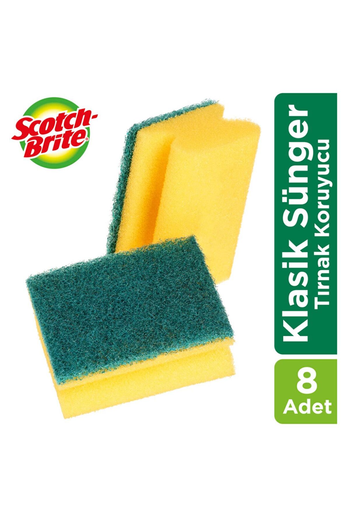 Scotch Brite Yeşil Klasik Tırnak Koruyucu 8 Li
