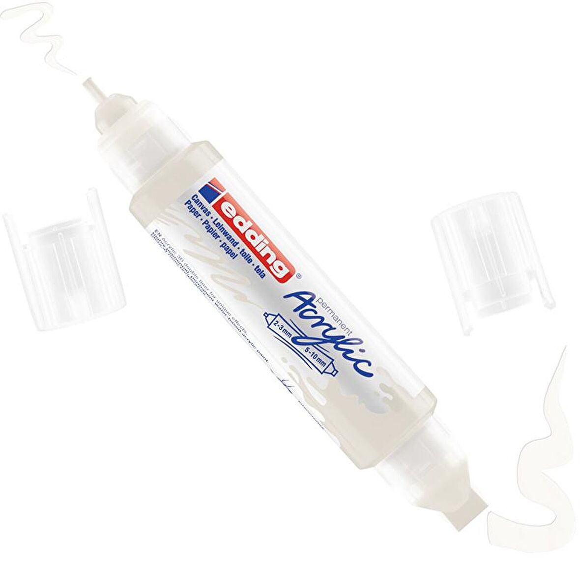 Edding 5400 Akrilik Marker Kalem Çift Uçlu 3D 922 Trafik Beyaz
