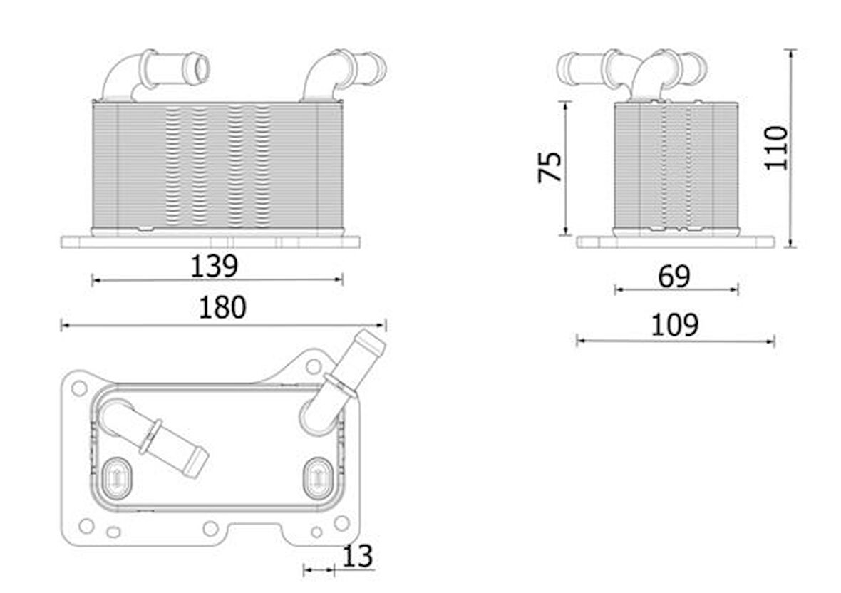 MOTOR YAĞ SOĞUTUCUSU VOLVO V60 B6 V90 B6 2020 > XC60 B4 B5 B6 2019 > XC90 B5 B6 2019 > BENZİNLİ