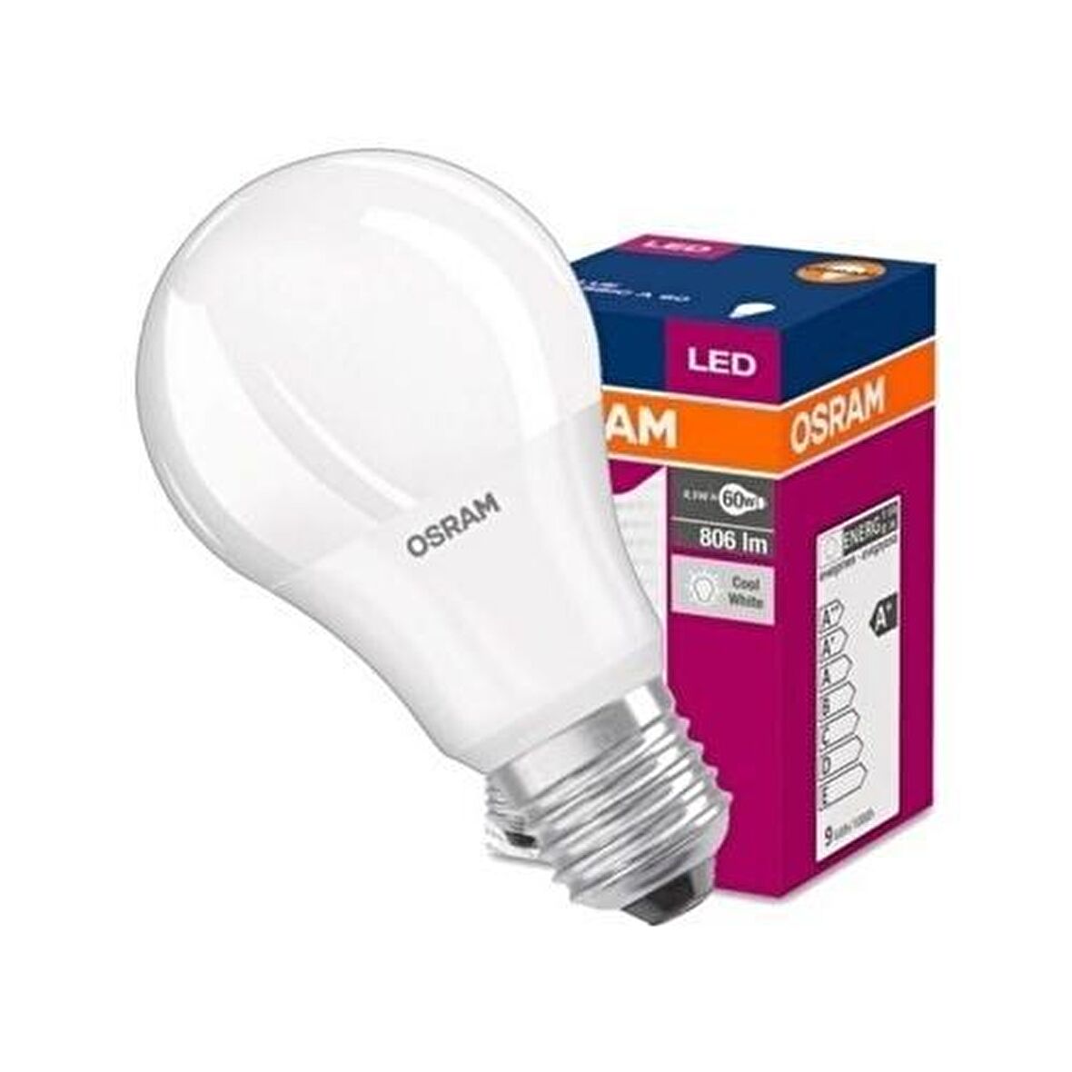Osram LED Value Classic A60 8.5W E27 Duy 6500K Beyaz Işık