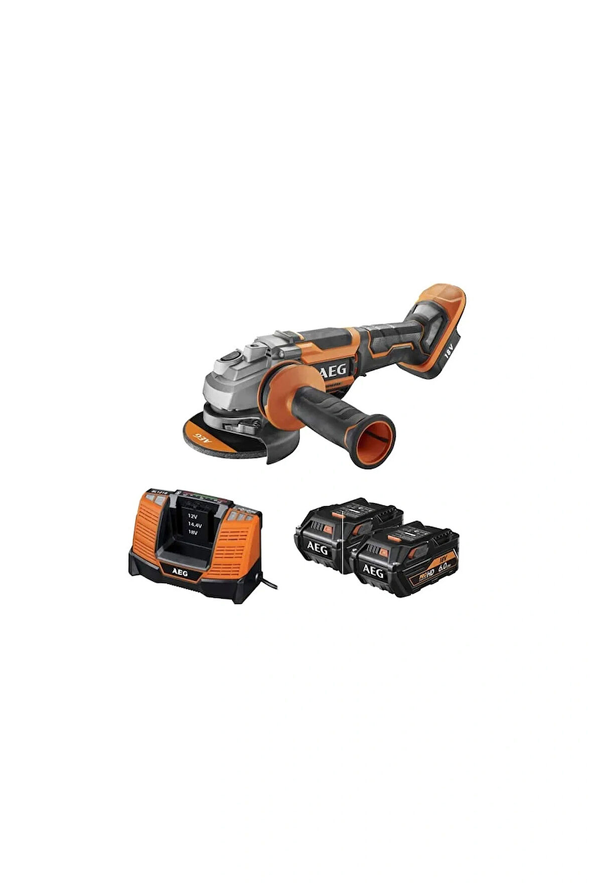 AEG BEWS 18-115BLPX2-502T Akülü Taşlama T4935492109