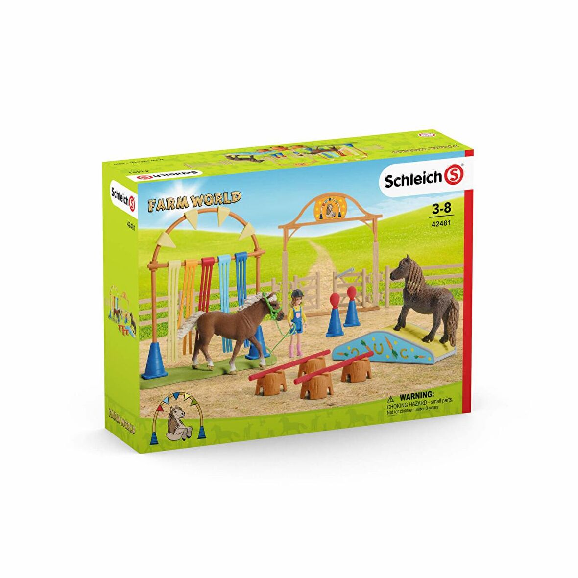 Schleich Farm World Pony Çeviklik Eğitimi Oyun Seti