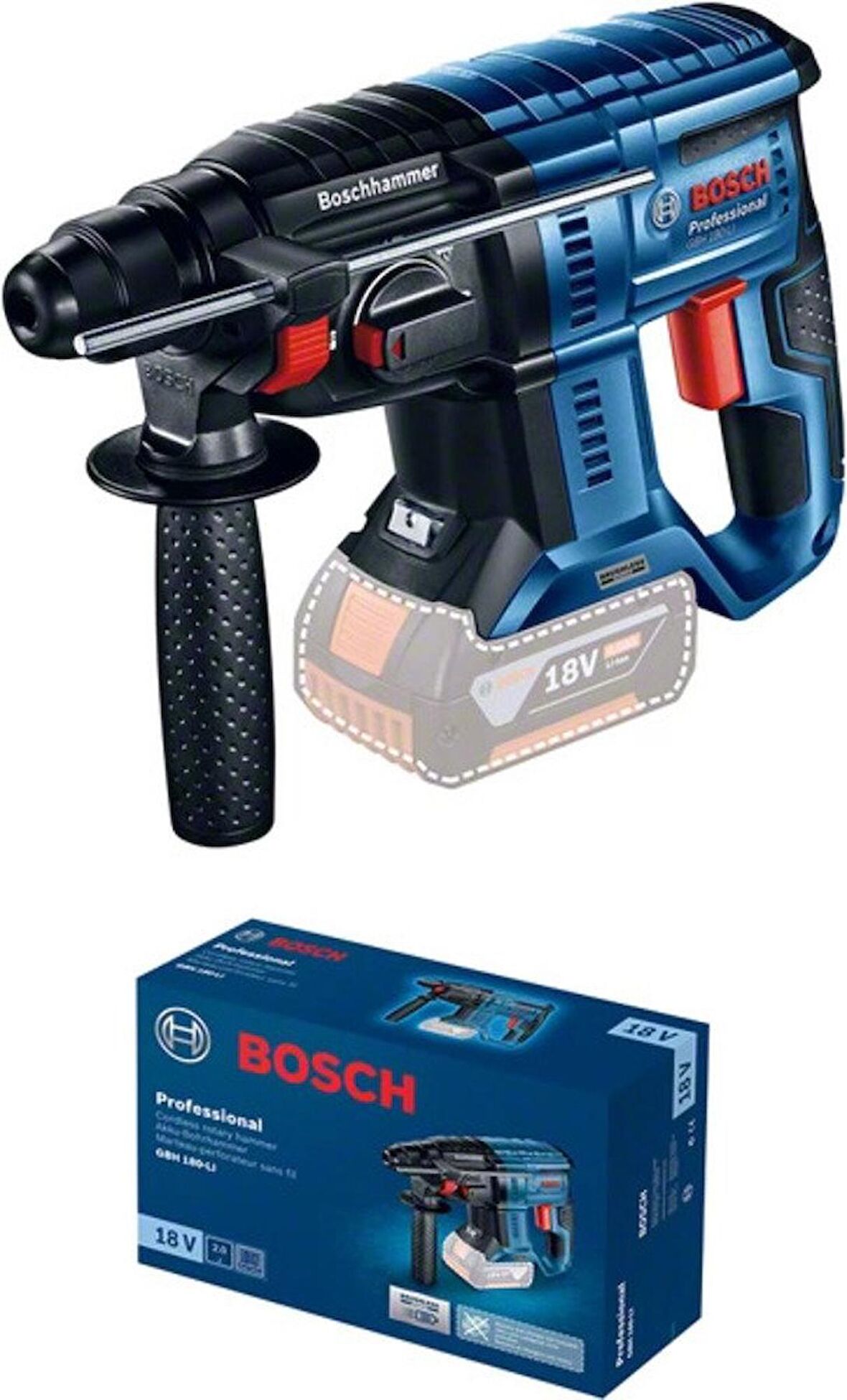 Bosch GBH 180-LI Professional Akülü SDS Plus Kırıcı Delici