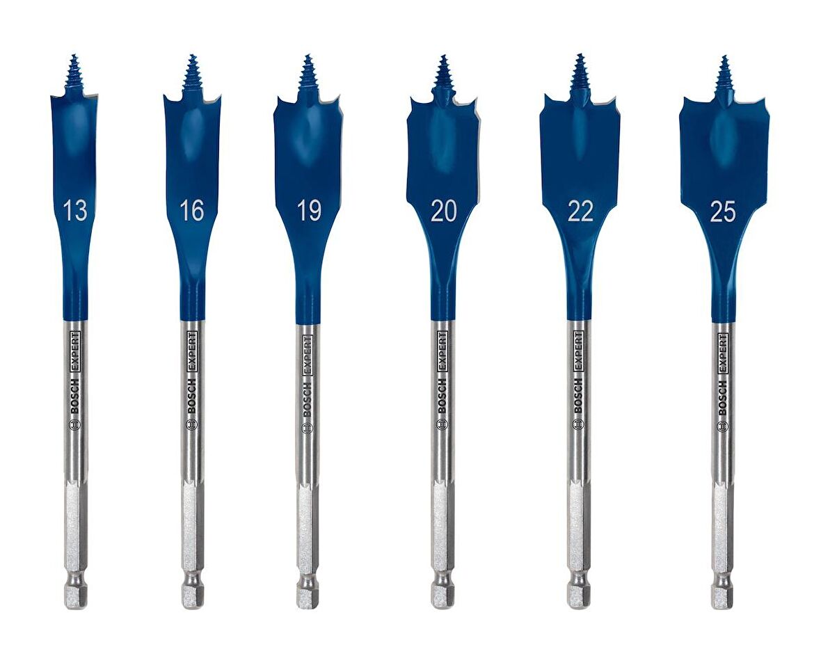 Bosch 13-25 mm 6’lı Expert Yaprak Matkap Ucu Seti 2608900333