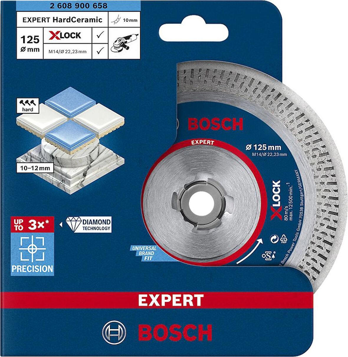 Bosch Expert X-LOCK Elmas Kesme Disk BFHaCeram 125mm - 2608900658