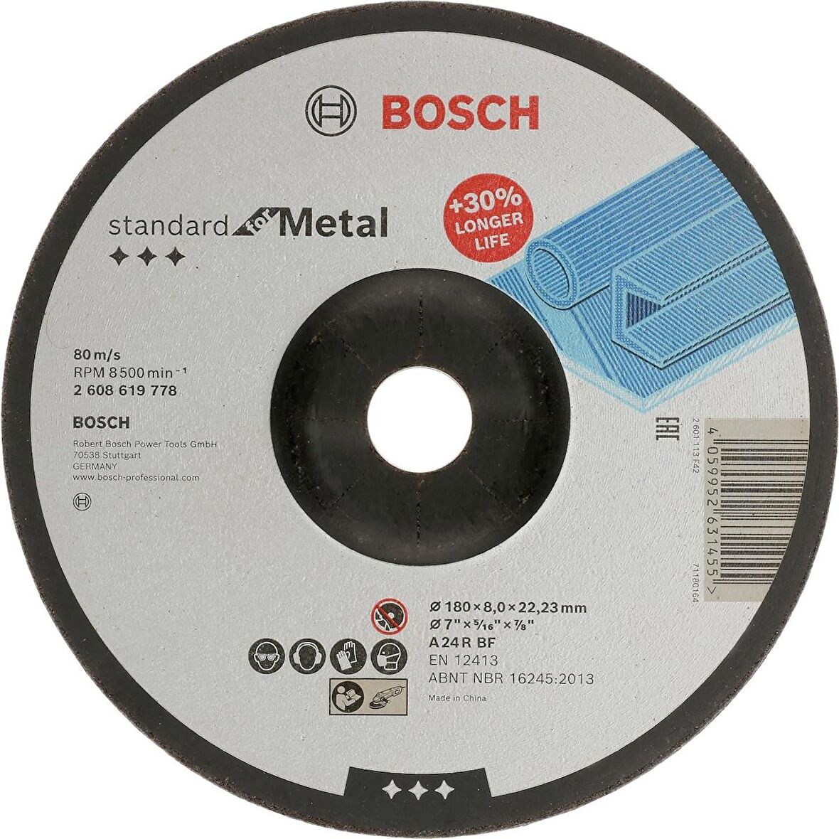 Bosch Standart For Metal Taşlama 180*8 - 2608619778