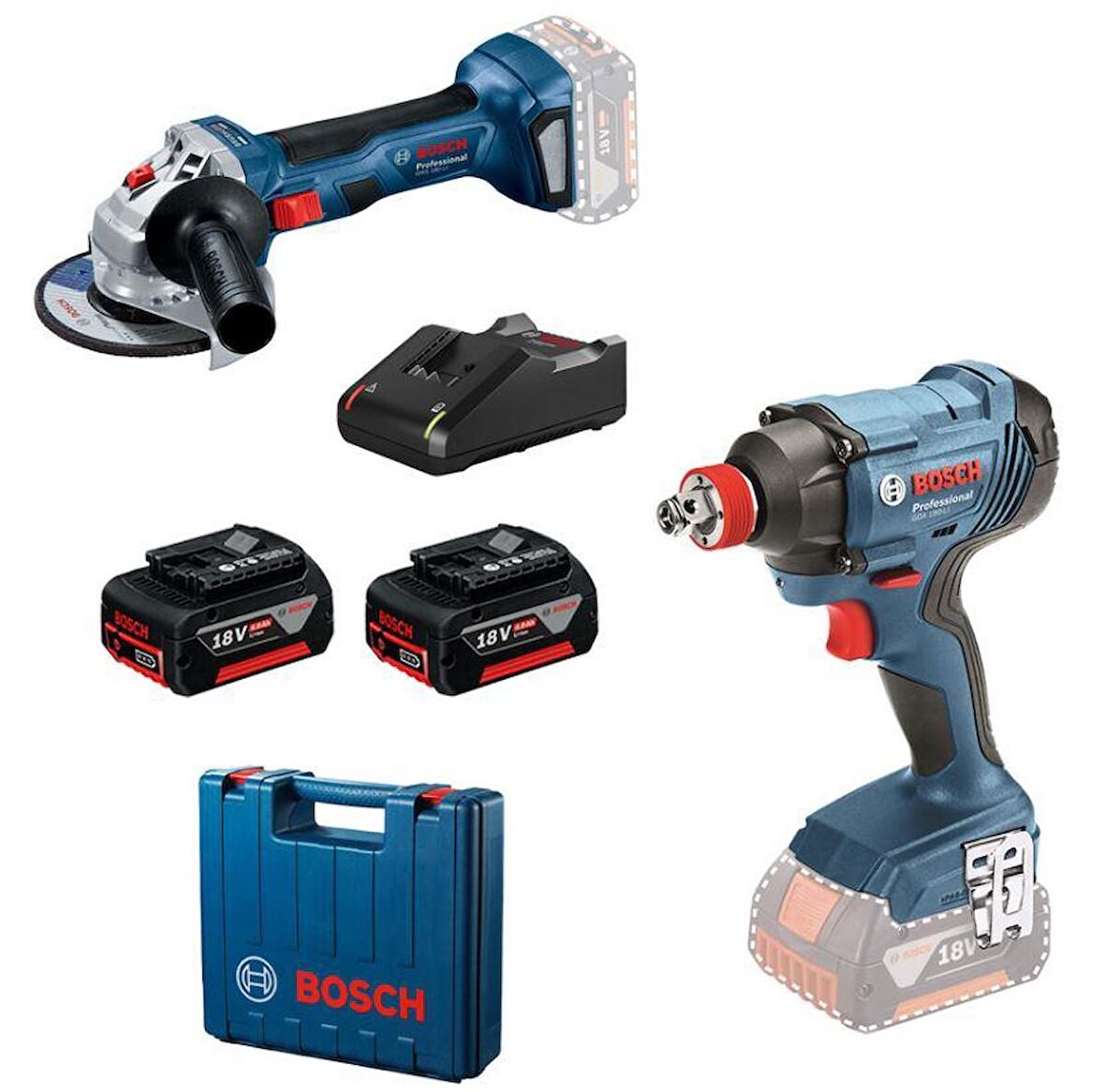 Bosch GDX 180-LI + GWS 180-LI carton version - 0615990N1U