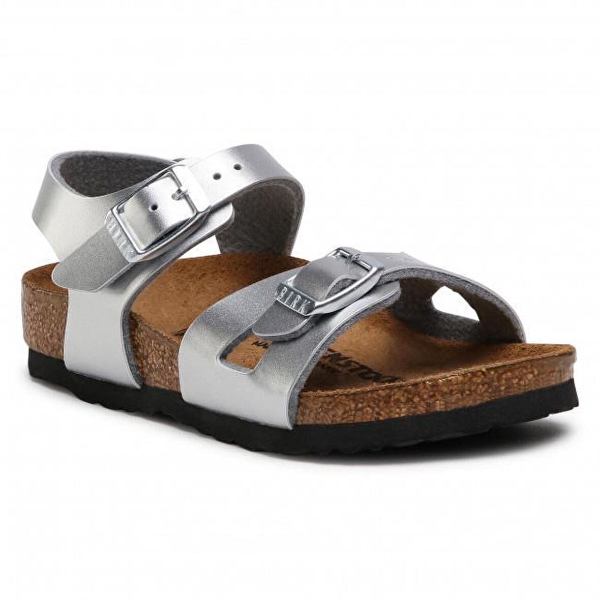 birkenstock 1019201 - ELECTRIC METALLIC SILV RIO KIDS BF ÇOCUK TERLİK