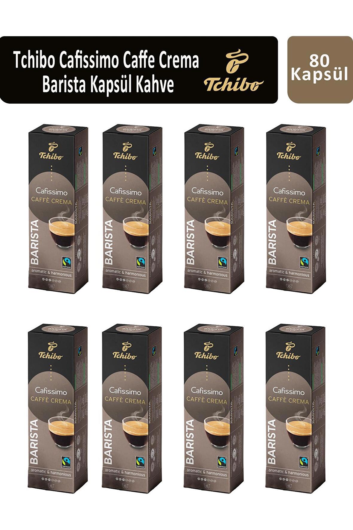 Tchibo Cafissimo Barista Caffe Crema Kapsül Kahve x 8 Adet