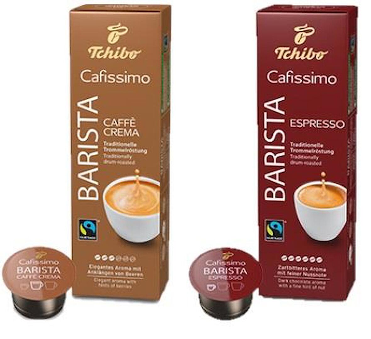 Tchibo Caffissimo Barista Espresso 10'lu Kapsül Kahve / Tchibo Caffissimo Barista Caffee Cream 10'lu Kapsül Kahve
