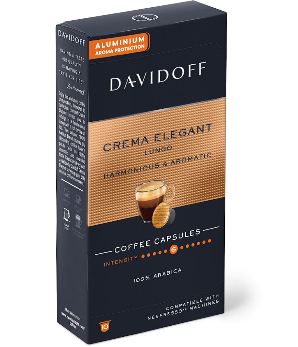 Davidoff Lungo Crema Elegant 5,5 Gr*10 Kapsül