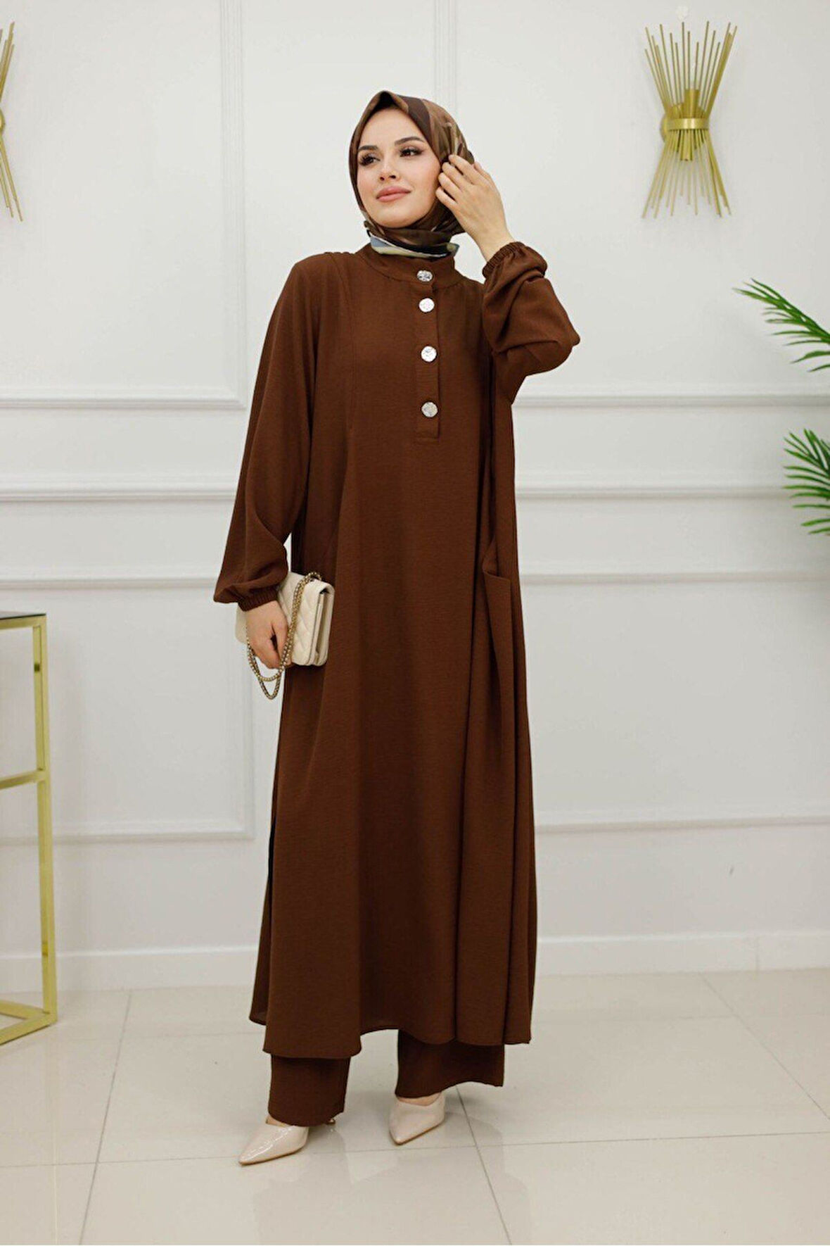 Kadın Tesettür 2'Li Takım Tunik & Pantolon