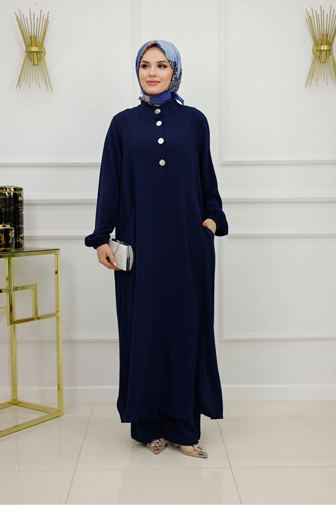 Kadın Tesettür 2'Li Takım Tunik & Pantolon