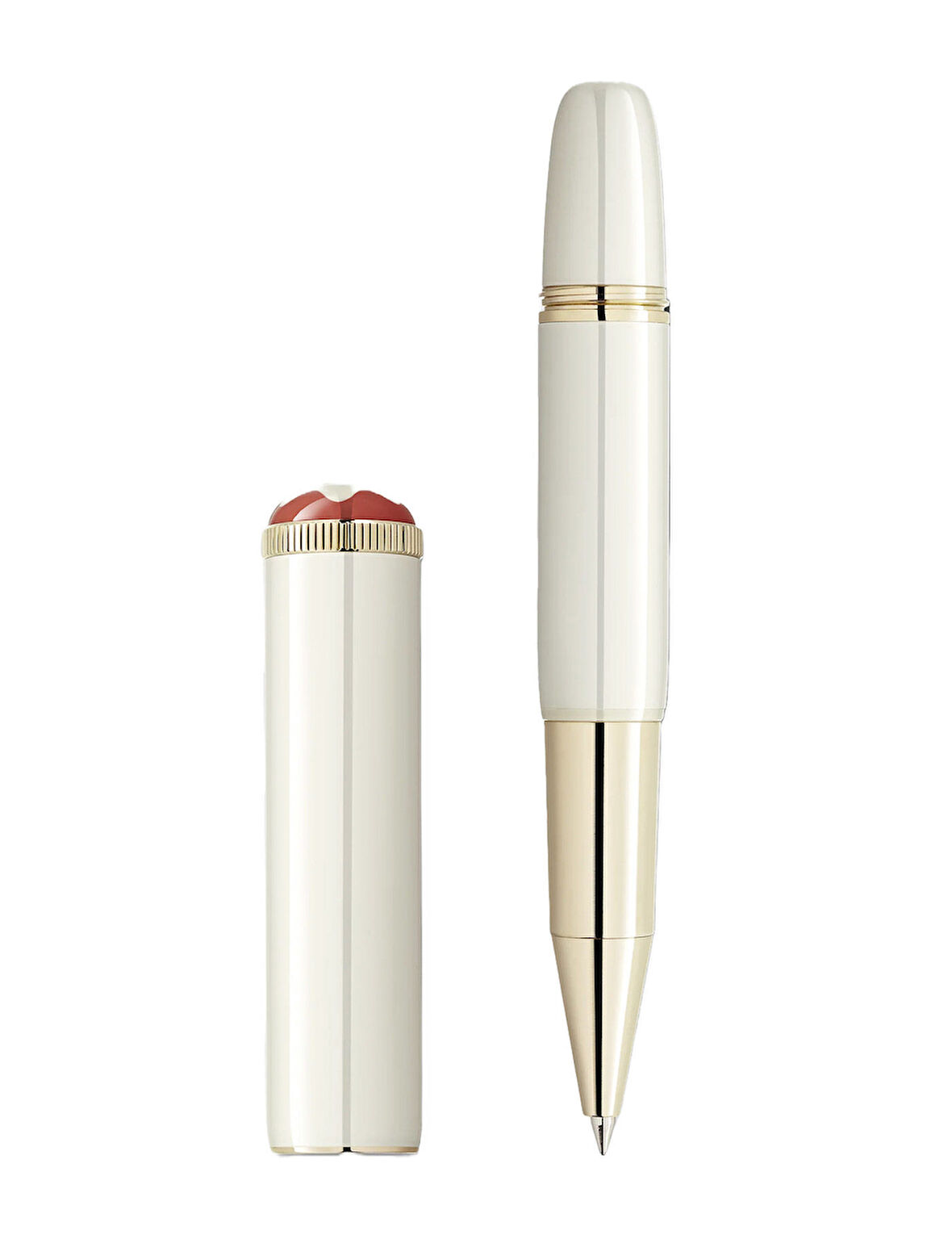 Montblanc Heritage Rouge Et Noir Baby Special Edition Ivory-Coloured Rollerball 128122