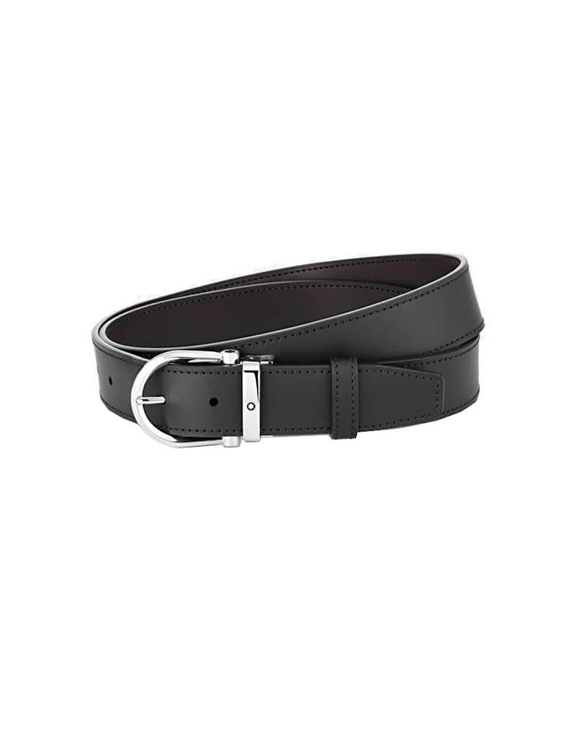 Montblanc Horseshoe Buckle 35 mm Reversible Deri Kemer 128783