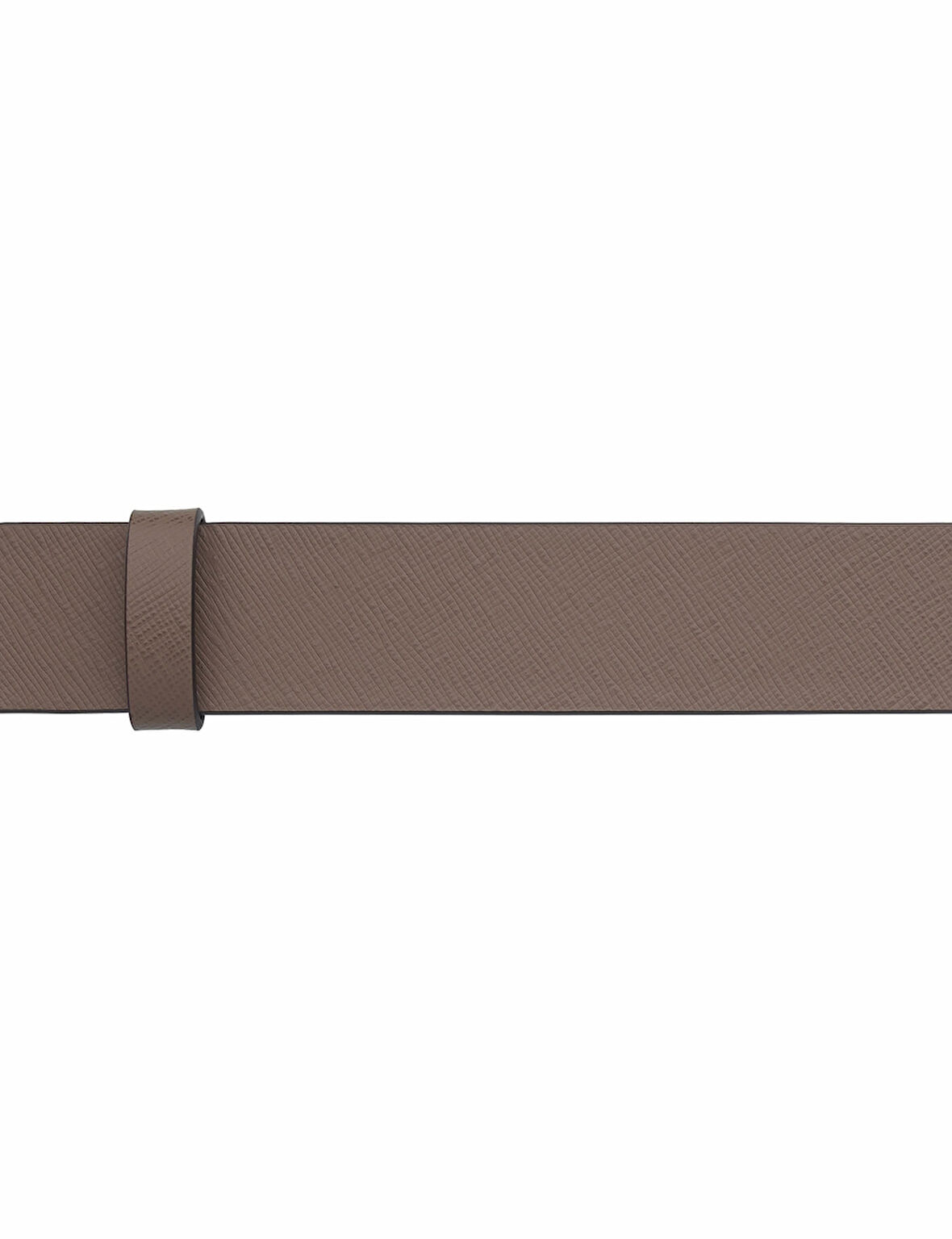 Montblanc Saffiano Baskılı MastikSiyah 35  mm Ters Çevrilebilir Deri Kayış 198679