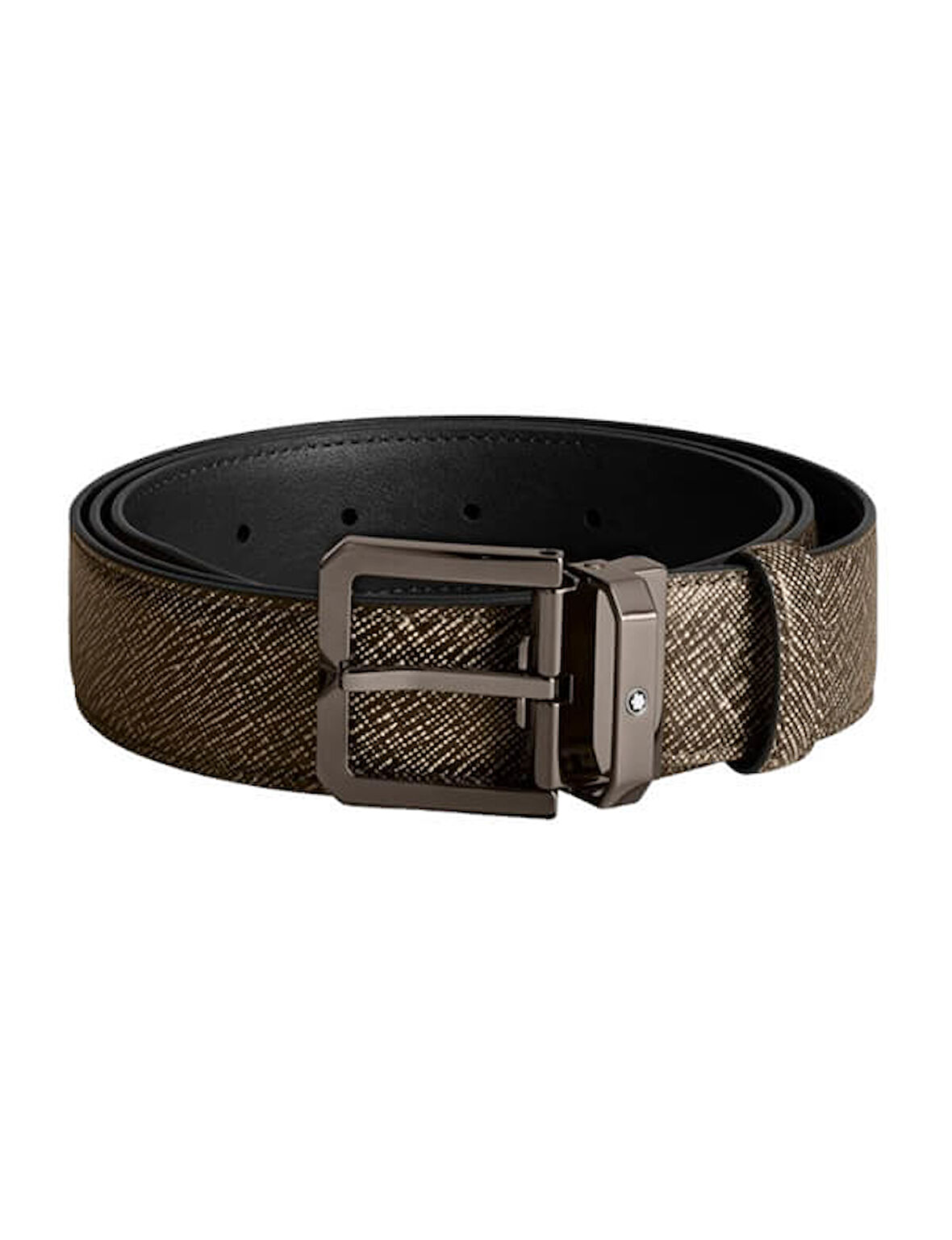 Montblanc Çakıl Rengi Deri Kemer 199097