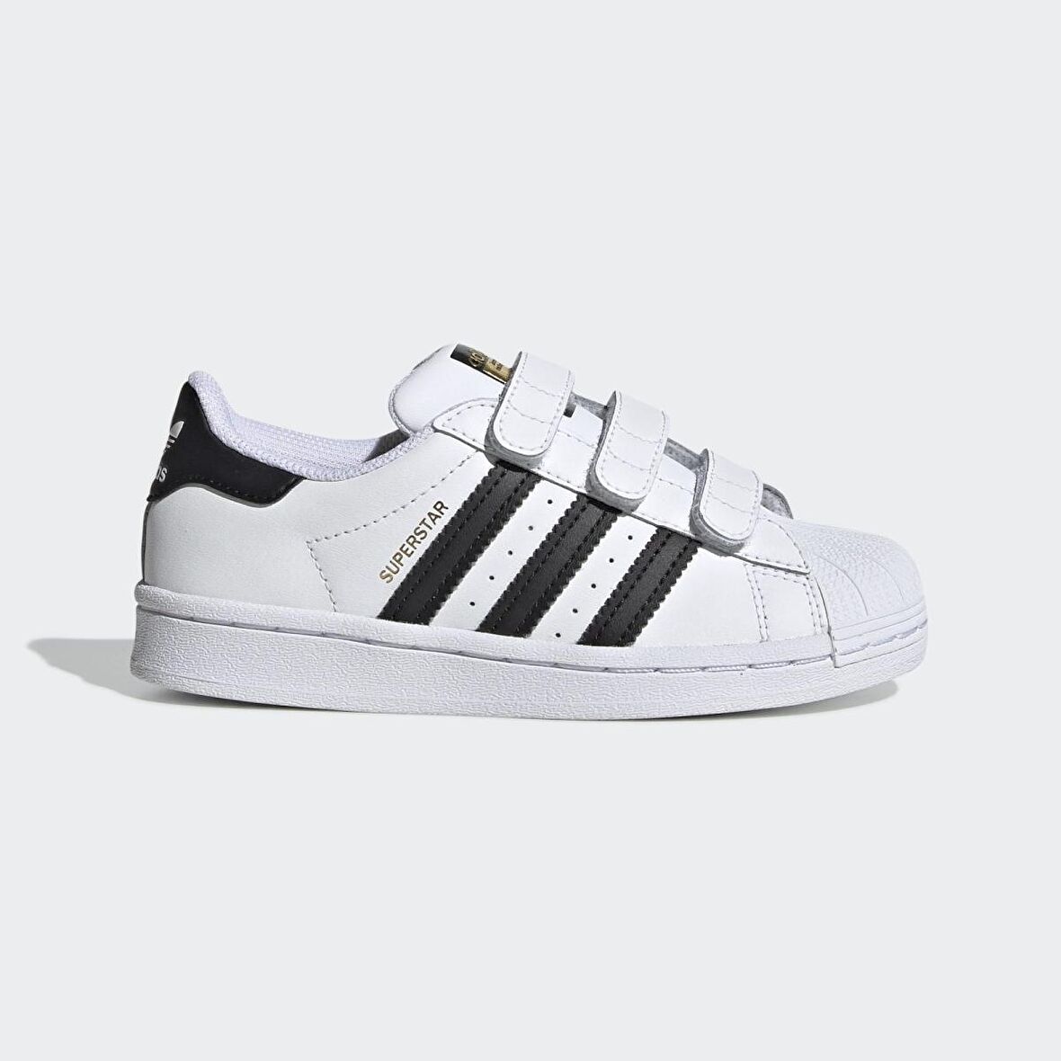 adidas Beyaz - Siyah Erkek Çocuk Yürüyüş Ayakkabısı EF4838 SUPERSTAR CF C