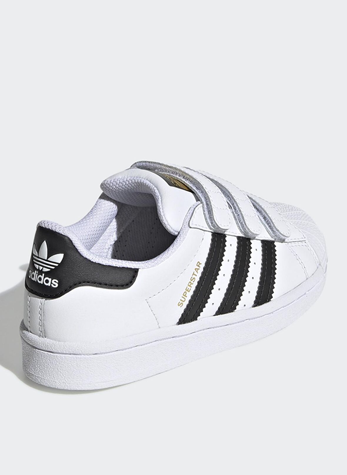 adidas Beyaz - Siyah Erkek Çocuk Yürüyüş Ayakkabısı EF4838 SUPERSTAR CF C