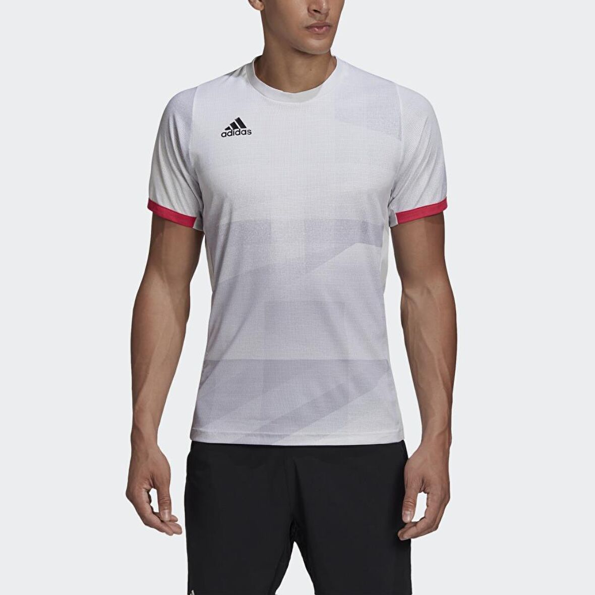 Adidas GE4839 FreeLift Olympic Beyak Erkek Spor Tişört