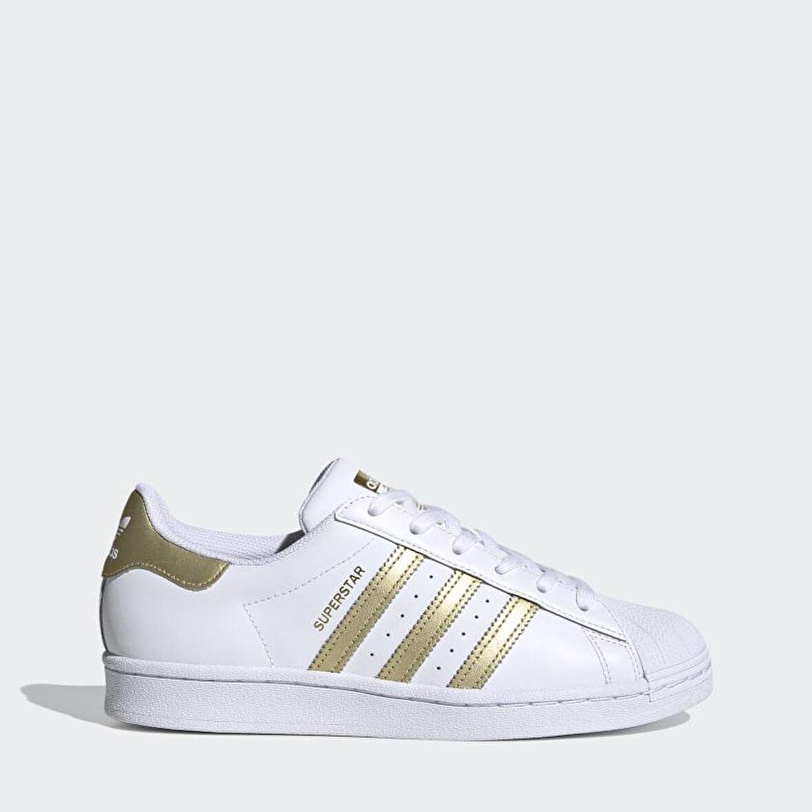 adidas Beyaz - Bakır - Siyah Kadın Lifestyle Ayakkabı FX7484 SUPERSTAR W